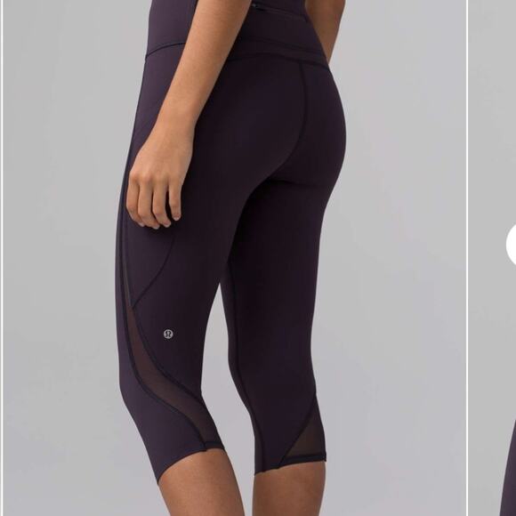 Lululemon Pace Perfect Crop 17” Leggings Boysenberry Size 6 - Picture 6 of 13